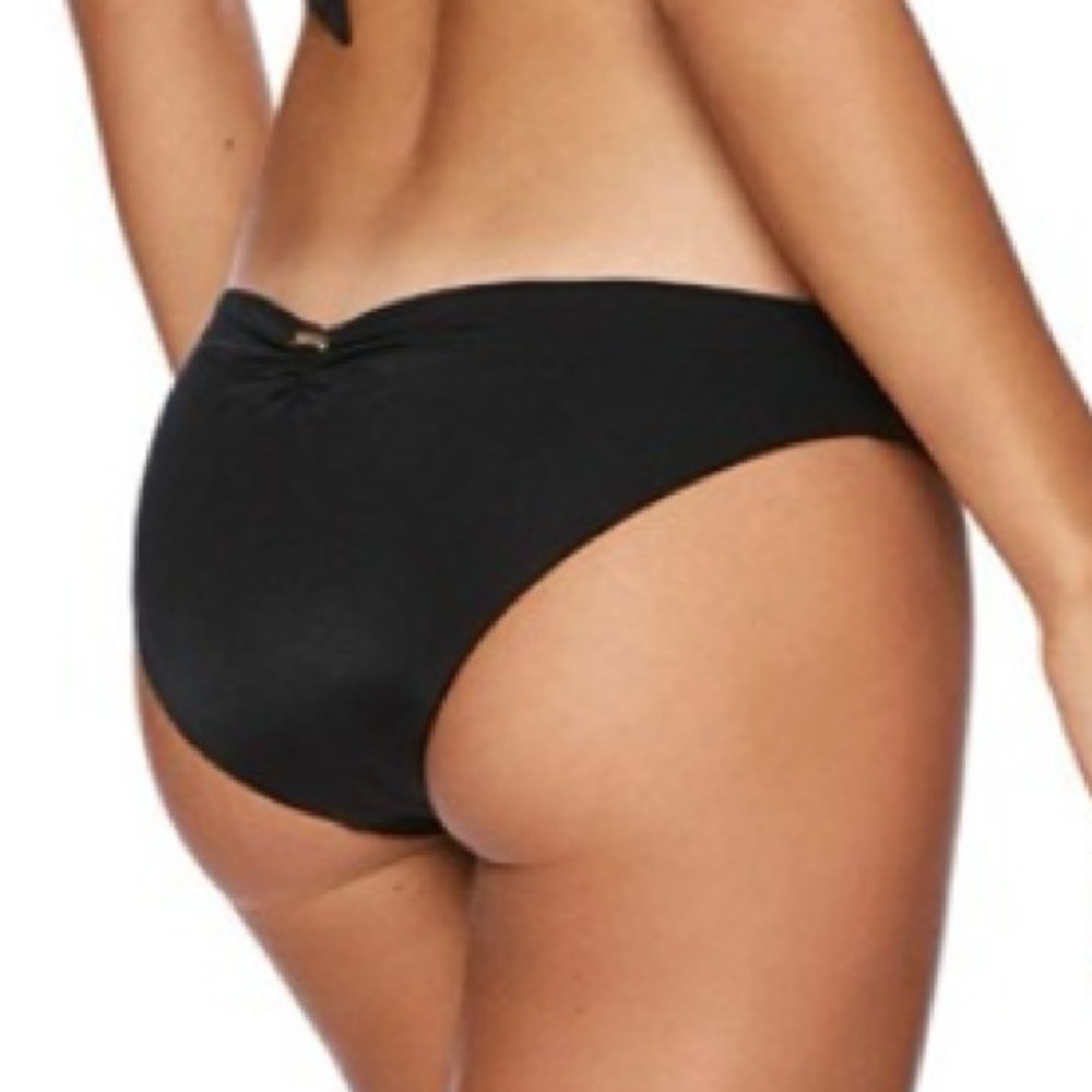 Beach Bunny Elegant Black Bikini Scrunchie Bottom NWT sz XL